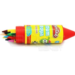 Play-Doh - Play-Doh 12 Renk Mum Boya 11mm Tüp CR006