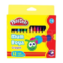 Play-Doh - Play-Doh 12 Renk Mum Boya 8mm CR004