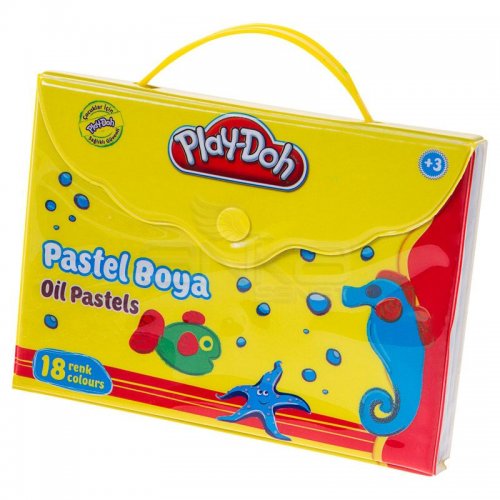 Play-Doh 18 Renk Pastel Boya Çantalı PA006