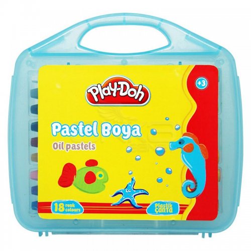 Play-Doh 18 Renk Pastel Boya Çantalı PA010