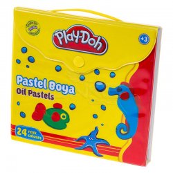 Play-Doh - Play-Doh 24 Renk Pastel Boya Çantalı PA007