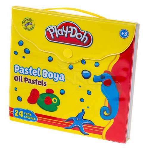 Play-Doh 24 Renk Pastel Boya Çantalı PA007