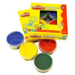 Play-Doh - Play-Doh 4 Renk Parmak Boya 50ml PR017