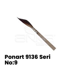 Ponart 9136 Seri Seramik ve Porselen Turnet Fırçası - Thumbnail