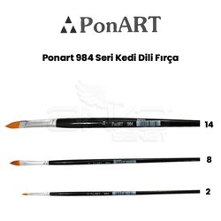 Ponart - Ponart 984 Seri Kedi Dili Fırça
