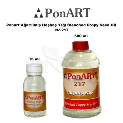 Ponart - Ponart Ağartılmış Haşhaş Yağı Bleached Poppy Seed Oil No:217