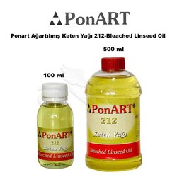 Ponart Ağartılmış Keten Yağı 212-Bleached Linseed Oil - Thumbnail
