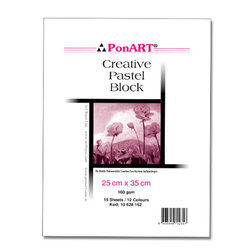 Ponart Creative Pastel Blok 160g 15 Yaprak - Thumbnail