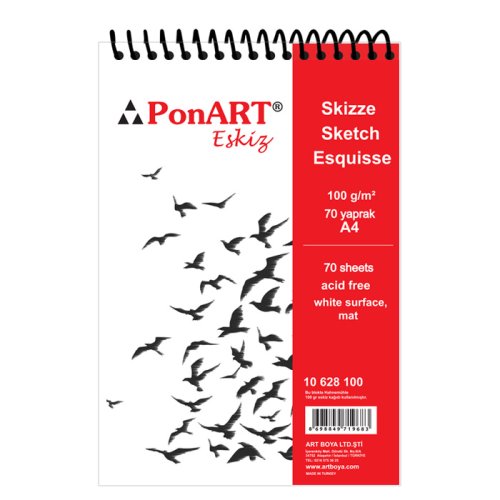 Ponart Eskiz Defteri 100g A4 70 Yaprak