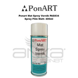 Ponart Mat Sprey Vernik PAS834 -Sprey Film Matt- 400ml - Thumbnail