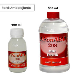 Ponart - Ponart Mat Vernik -Matt Varnish No:208 (1)