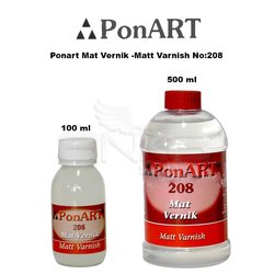 Ponart Mat Vernik -Matt Varnish No:208 - Thumbnail