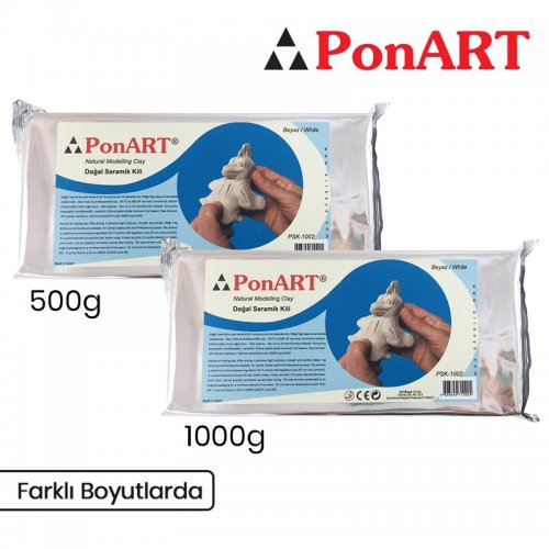 Ponart Seramik Hamuru Beyaz