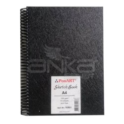 Ponart - Ponart Sketch Book Yandan Spiralli Çizim Defteri 100g A4
