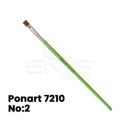 Ponart - Ponart 7210 Young Art Sentetik Düz Kesik Fırça (1)