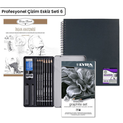 Anka Art Profesyonel Çizim Eskiz Seti 6