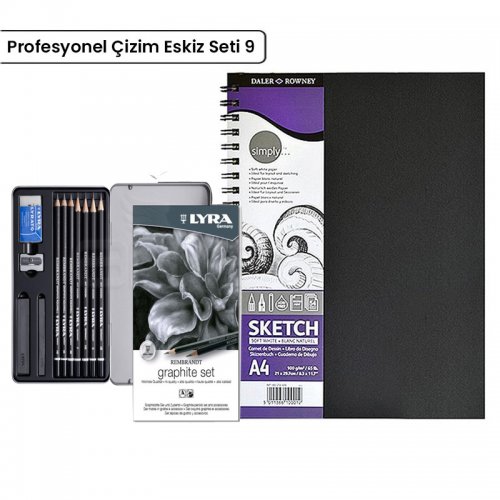 Anka Art Profesyonel Çizim Eskiz Seti 9
