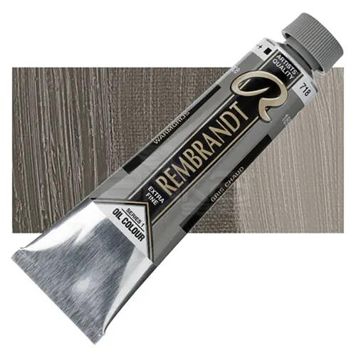 Rembrandt 40ml Yağlı Boya Seri:1 No:718 Warm Grey - 718 Warm Grey
