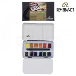 Rembrandt - Rembrandt Sulu Boya Seti 12 Renk + Fırça Landscape Selection