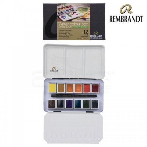 Rembrandt Sulu Boya Seti 12 Renk + Fırça Landscape Selection