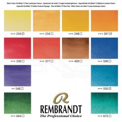 Rembrandt Sulu Boya Seti 12 Renk + Fırça Landscape Selection - Thumbnail