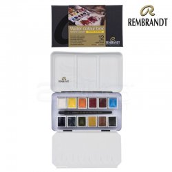 Rembrandt - Rembrandt Sulu Boya Seti 12 Renk + Fırça Portrait Selection