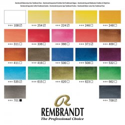 Rembrandt Tablet Sulu Boya Seti Ahşap Kutu 24lü 05840014 - Thumbnail