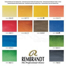 Rembrandt Tüp Sulu Boya Seti Ahşap Kutu 12x10ml 05840015 - Thumbnail