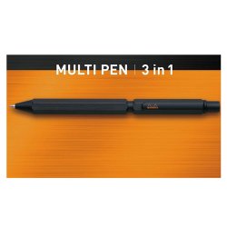 Rhodia Script 3-in-1 Mechanical Pencil Multifonksiyon Kalem Black KK9342 - Thumbnail