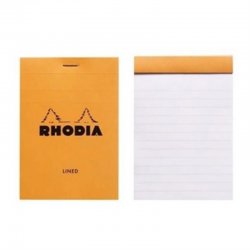 Rhodia - Rhodia Basic Bloknot Turuncu Kapak 80g 80 Yaprak Çizgili 21x29,7