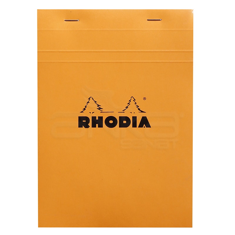 Rhodia - Rhodia Basic Bloknot Turuncu Kapak 80g 80 Yaprak Kareli (1)
