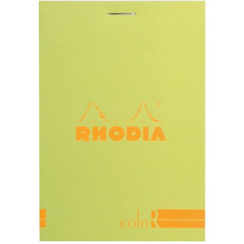 Rhodia Basic Çizgili Bloknot Anis Kapak 90g 70 Yaprak 8,5x12cm - Anis