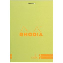 Rhodia - Rhodia Basic Çizgili Bloknot Anis Kapak 90g 70 Yaprak A4