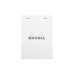 Rhodia - Rhodia Basic Çizgili Bloknot Beyaz Kapak 80g 80 Yaprak A6