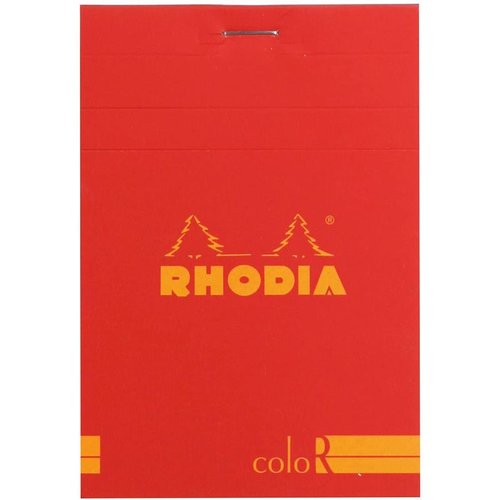 Rhodia Basic Çizgili Bloknot Poppy Kapak 90g 70 Yaprak 8,5x12cm - Poppy