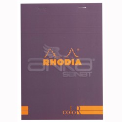 Rhodia - Rhodia Basic Çizgili Bloknot Purple Kapak 90g 70 Yaprak