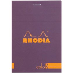 Rhodia - Rhodia Basic Çizgili Bloknot Purple Kapak 90g 70 Yaprak A5
