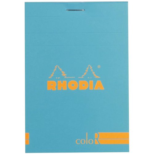 Rhodia Basic Çizgili Bloknot Turquoise Kapak 90g 70 Yaprak A4