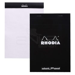 Rhodia - Rhodia Basic Noktalı Bloknot Siyah Kapak 80g 80 Yaprak 148x210mm
