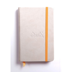 Rhodia - Rhodia Boutique Rodiarama Renkler Italyan Deri Çizgisiz Defter Beige A6 96 Yaprak