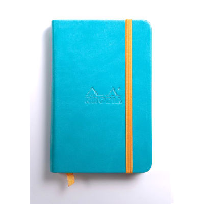 Rhodia Boutique Rodiarama Renkler Italyan Deri Çizgisiz Defter Turquoise A6 96 Yaprak - Turquoise