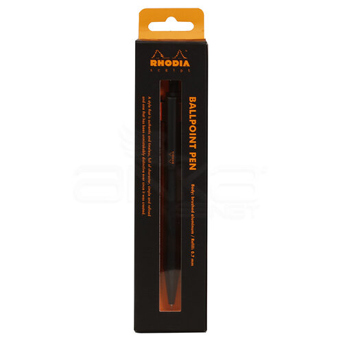 Rhodia Tükenmez Kalem Alüminyum Gövde Black