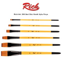 Rich - Rich Art 200 Seri Düz Kesik Uçlu Fırça