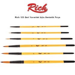 Rich - Rich Art 123 Seri Yuvarlak Uçlu Sentetik Fırça