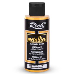 Rich - Rich Akrilik Metalik Boya 120ml 3958/726 Antik Altın