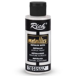Rich - Rich Akrilik Metalik Boya 120ml 3960/730 İnci