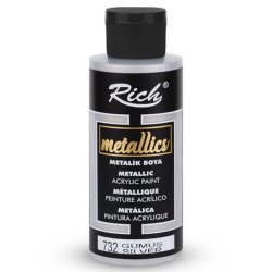 Rich - Rich Akrilik Metalik Boya 120ml 3962/732 Gümüş