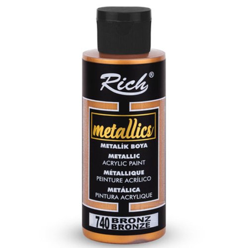 Rich Akrilik Metalik Boya 120ml 3966/740 Bronz - 3966/740 Bronz