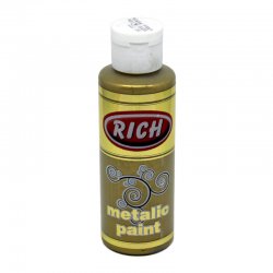 Rich - Rich Akrilik Metalik Boya 120ml 772 Koyu Altın