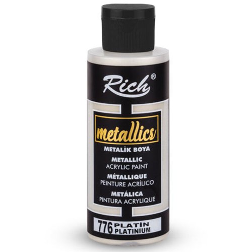 Rich Akrilik Metalik Boya 120ml 3988/776 Platin - 3988/776 Platin